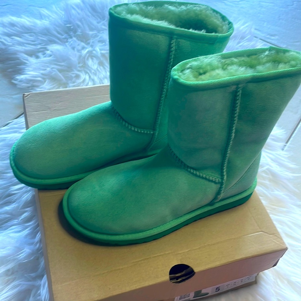 GREEN UGG boots